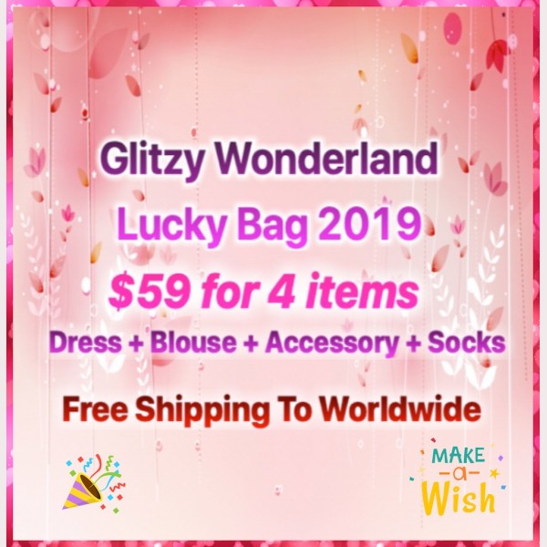 Glitzy Wonderland Lolita Lucky Bag 59 For 4 Items