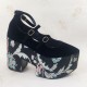 Floral Velvet Lolita Shoes (SU1)