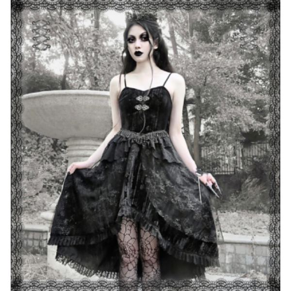 Mist Velvet Gothic Lolita Dress JSK by Blood Supply (BSY3)