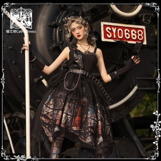 Silent Salvation Gothic Lolita Top & Skirt Set by Cat Highness (CH28)