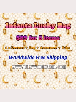 Infanta Lucky Bag 2 Dresses + 1 Top + 1 Accessory + Otks (INL5)