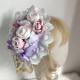 Pastel Pink & Purple Classic Lolita Hat Hair Clip (UN291)